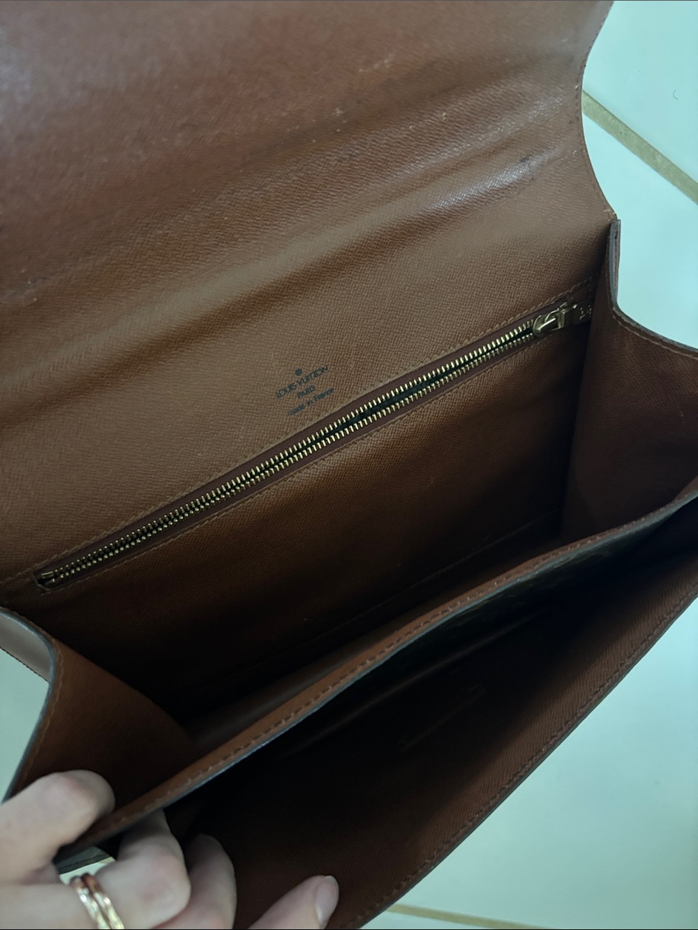 Louis Vuitton Monceau 28 Monogram Canvas Satchel in Brown with Gold Hardware - Picture 14 of 17